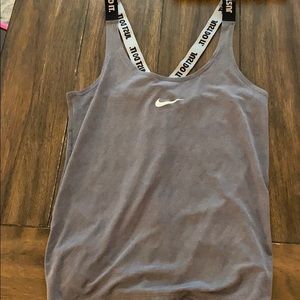 Nike top with open back
